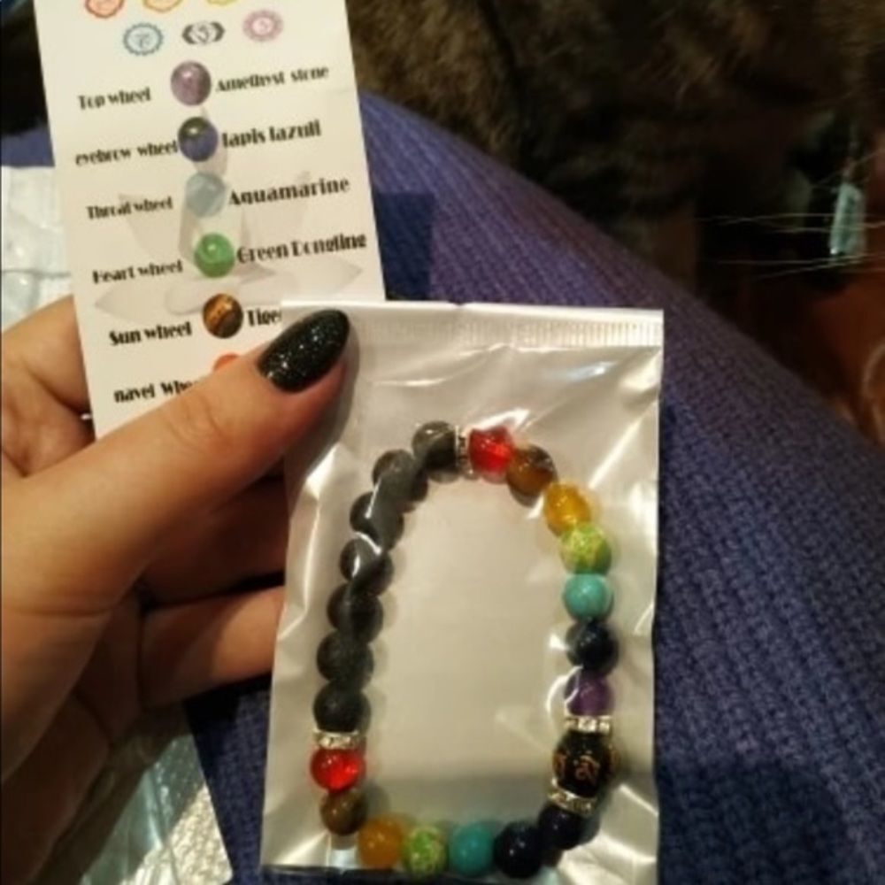 Chakra essential oil diffuser bracelet - Picture 8 of 8